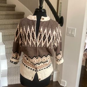 NWT J.Crew Fair Isle Cardigan
